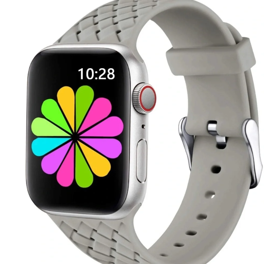 Apple Watch 42mm 44mm Soft Silicone Weave Band